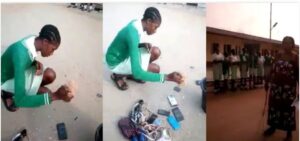Amashusho y’umuyobozi w’ishuri ari kumena telefone yafatanye abanyeshuri yavugishije benshi
