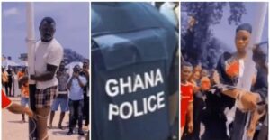 Umusore n’umukobwa bafashwe basambana bakubiswe iz’akabwana mu ruhame (video)