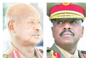 Perezida Yoweli Museveni yihanangirije umuhungu we Jenerali Muhoozi Kainerugaba kutazongera kuvuga ku bibazo by’umutekano kuri Twitter