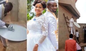 Ku munsi w’ubukwe bwe, umugabo bamutegereje ku rusengero baramubura yigiriye mu kiraka cyo kumanika anteni ya DSTV