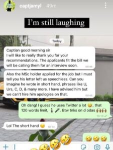 Ufite diploma ihanitse ya Masters degree yabuze akazi kubera kutamenya kwandika ibaruwa isaba akazi