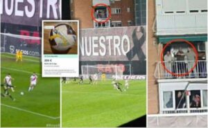Umufana yashyize ku isoko umupira watawe mu nzu ye n’umukinnyi ukomeye wa Real Madrid mu mukino bakinaga na Rayo Vallecano