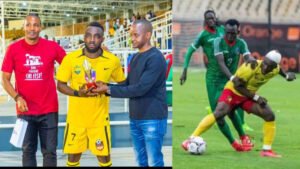 Umukinyi w’umunya Cameroon uri mu biganiro bya nyuma na Rayon Sport yatwaye igihembo cy’umukinnyi mwiza.