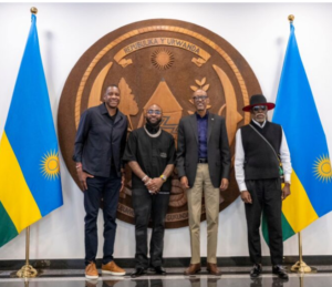Umuhanzi ukomoka mugihugu cya Nigeria Davido kunshuro ye yakabiri yahuye na Perezida Paul Kagame.