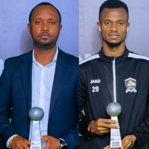 Mbaoma yahigitse abarimo Ruvumbu,Mashami nawe yereka mu bworo bw’ikirenge  Froger wa APR FC na bagenzi be mu bihembo byaraye bitanzwe