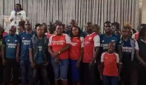 Arsenal nyuma yo gutsinda Crystal Palace abafana bayo bo muri Kenya bakoze igikorwa gikomeye