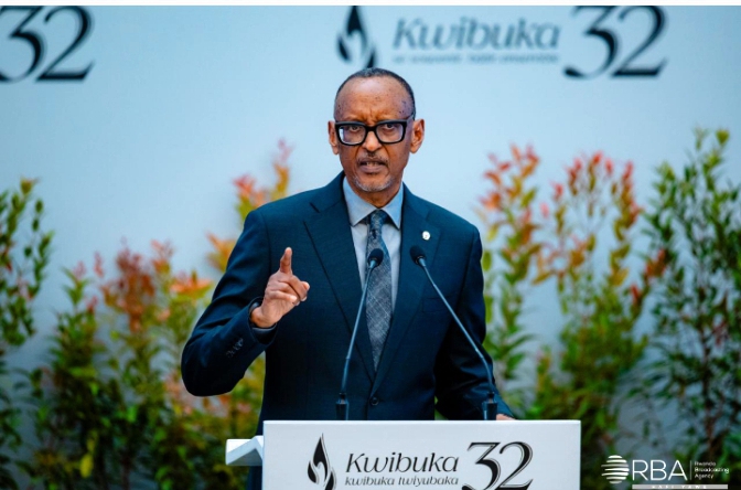 Kwibuka32: Mbere y’uko wica u Rwanda ruzakwica ntabwo wakwica abantu kabiri – Perezida Kagame