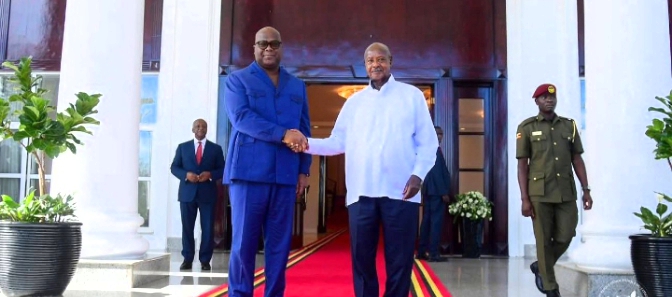 “Dufite inyungu imwe ku mutekano”: Tshisekedi yavuze icyakomeje guhuza RDC na Uganda