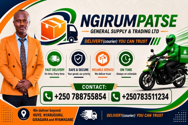 Ntuzongere guta igihe utegereje Courier: Ngirumpatse General Supply & Trading Ltd yabikemuye